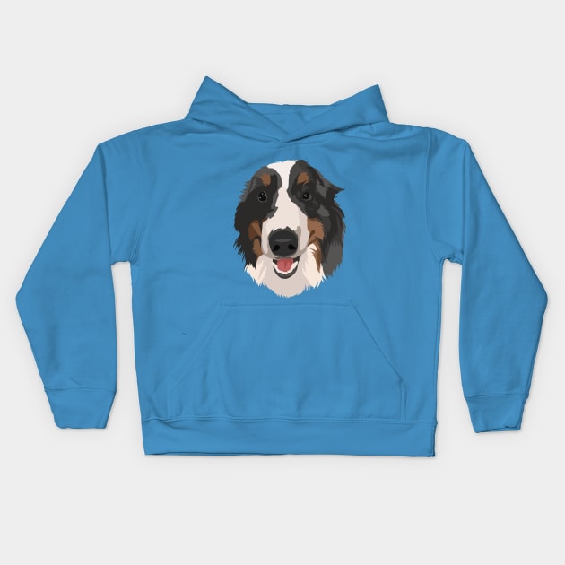 cute dog face 2 Kids Hoodie by Dilectum